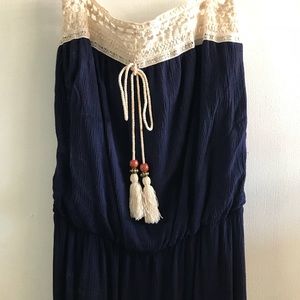 Blue off the shoulders top